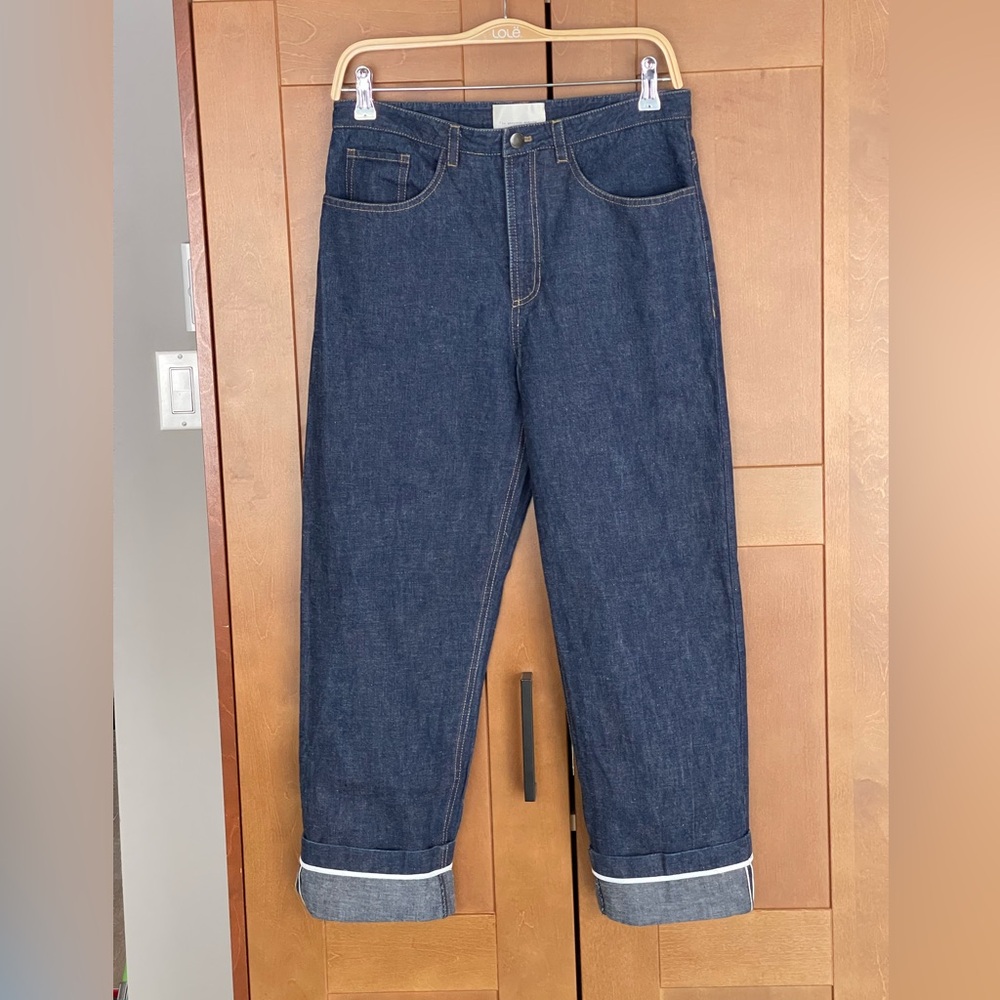 Women’s Dark Wash Cropped Selvedge Jeans